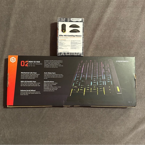 CyberPowerPC RGB Keyboard & Mouse - Picture 2 of 4